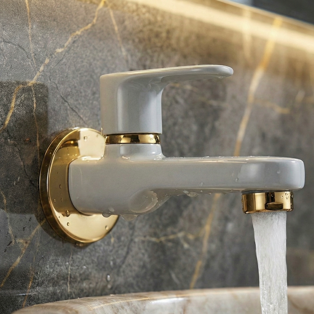 MATT GREY GOLD Long Body with Flange (OPELL-PRIMA IPM)