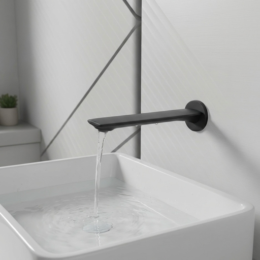 [9021-MB] MATT BLACK Plain Spout(ZENITH IPM)